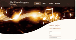 Desktop Screenshot of belvoicelessons.com